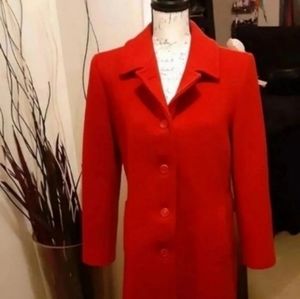 Red Pendleton Coat